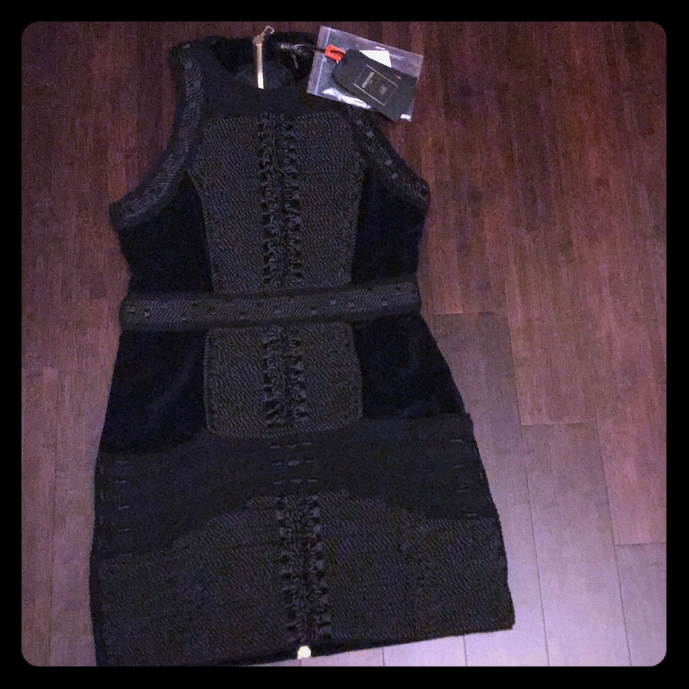 Balmain velvet rope dress.